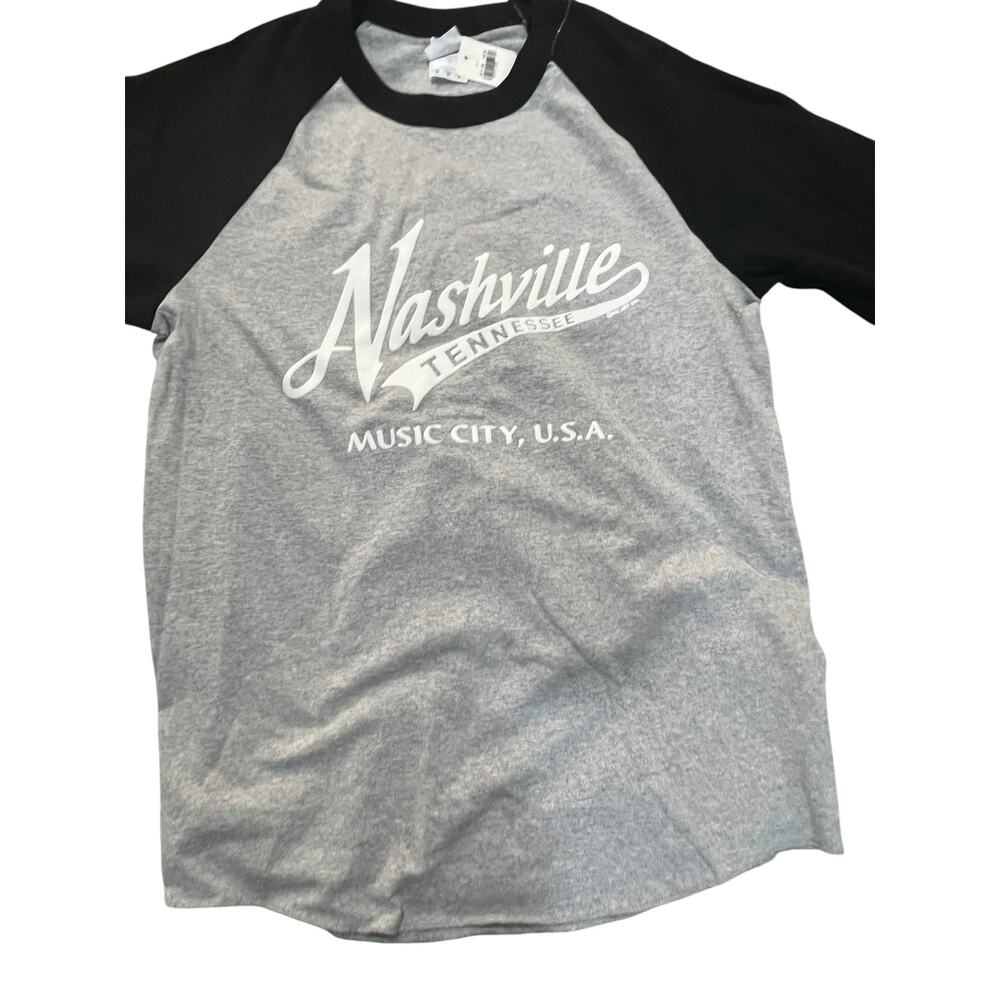 NWT Nashville Tennessee "Music City" Raglan Tee